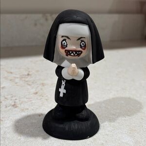 Halloween Upcycled PRECIOUS MOMENT Creepy Nun